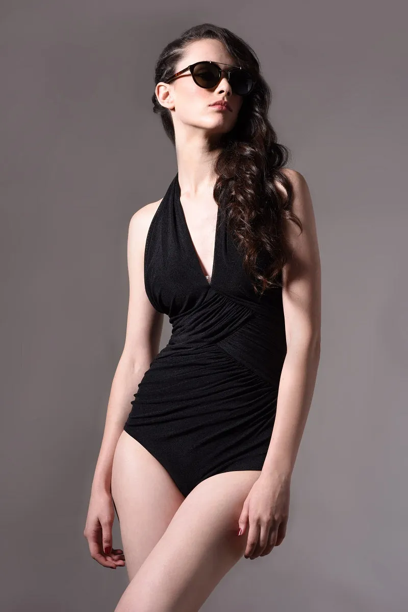 Halter The Black Swimsuit