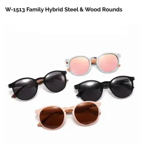 Hybrid Wooden Rounds - Real Wood & Polarized Lenses by WUDN