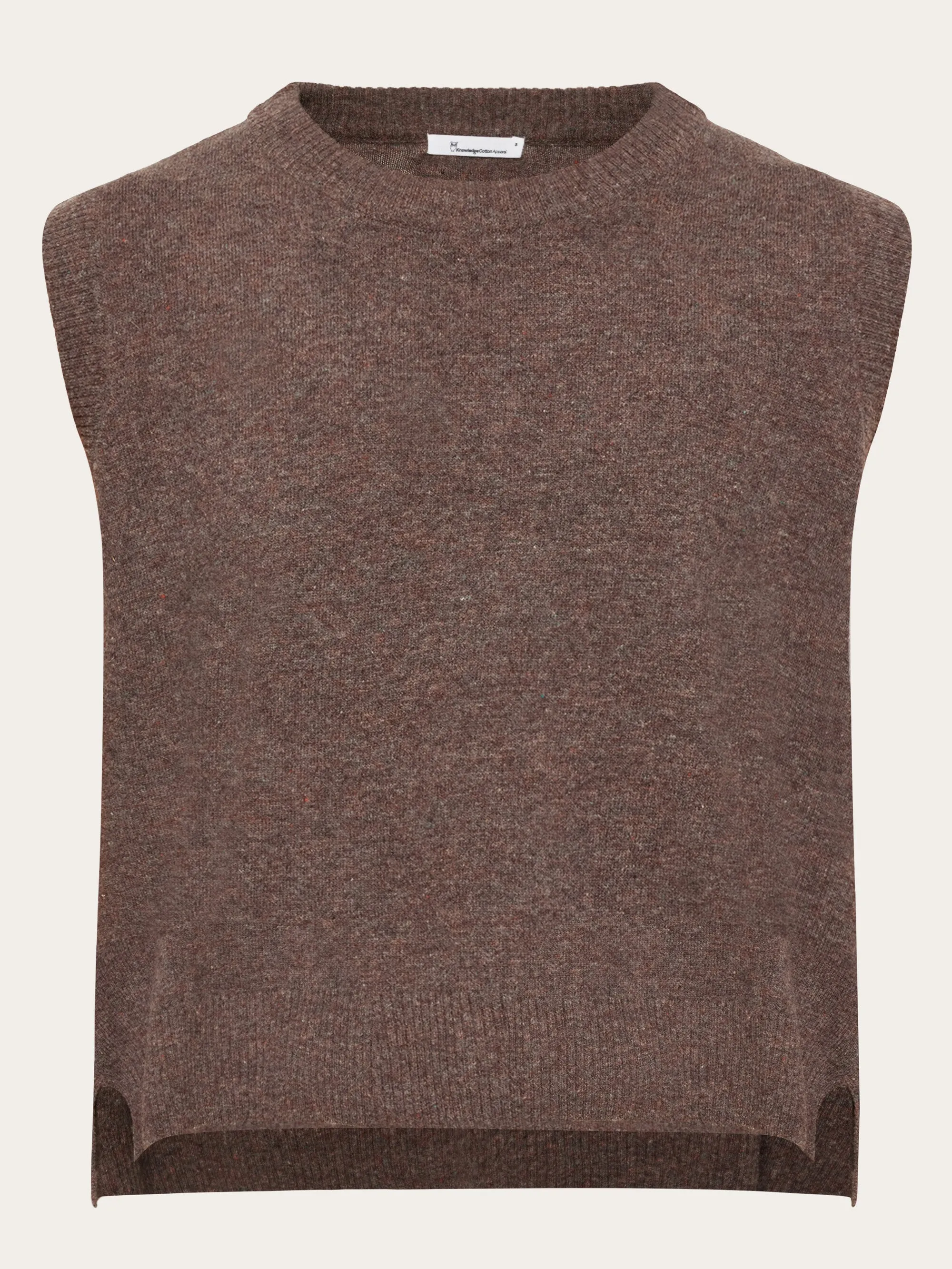 Lambswool Vest - Demitasse (brown)