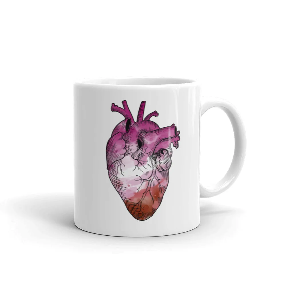 Lesbian Heart Mug