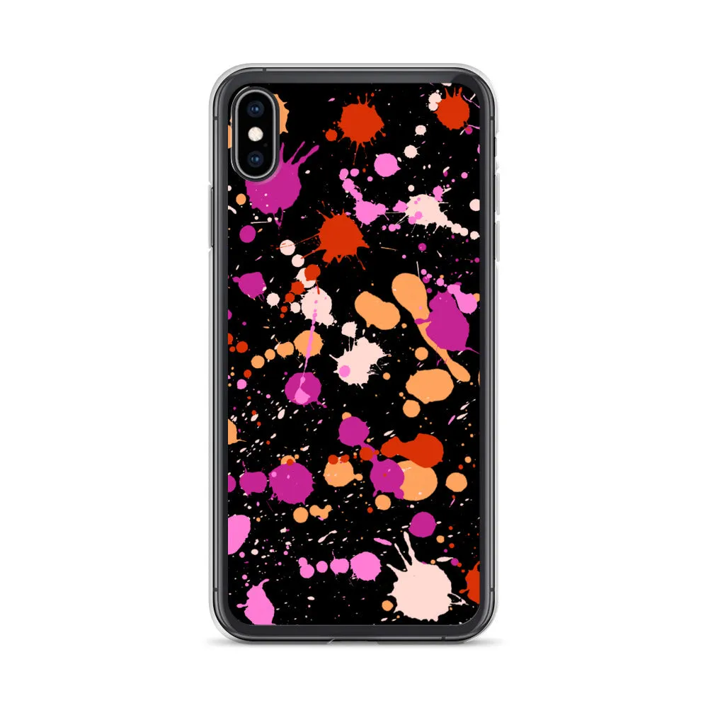 Lesbian Paint Splash iPhone Case