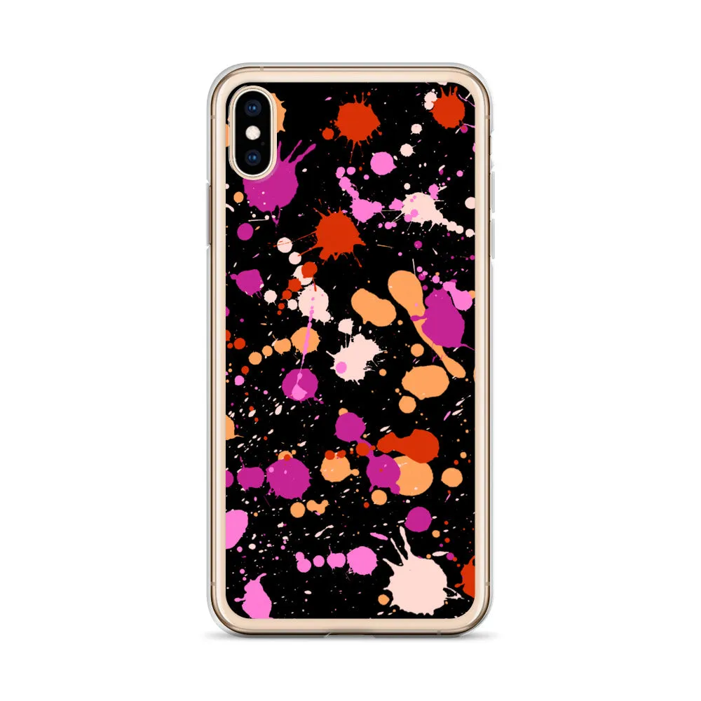 Lesbian Paint Splash iPhone Case