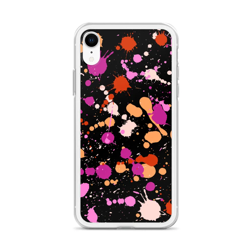 Lesbian Paint Splash iPhone Case