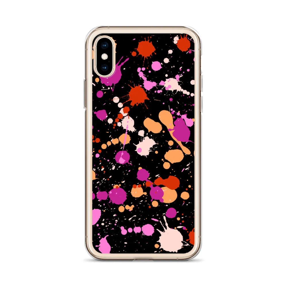 Lesbian Paint Splash iPhone Case