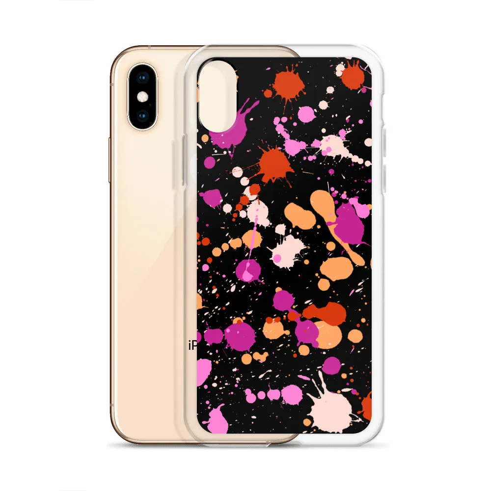 Lesbian Paint Splash iPhone Case