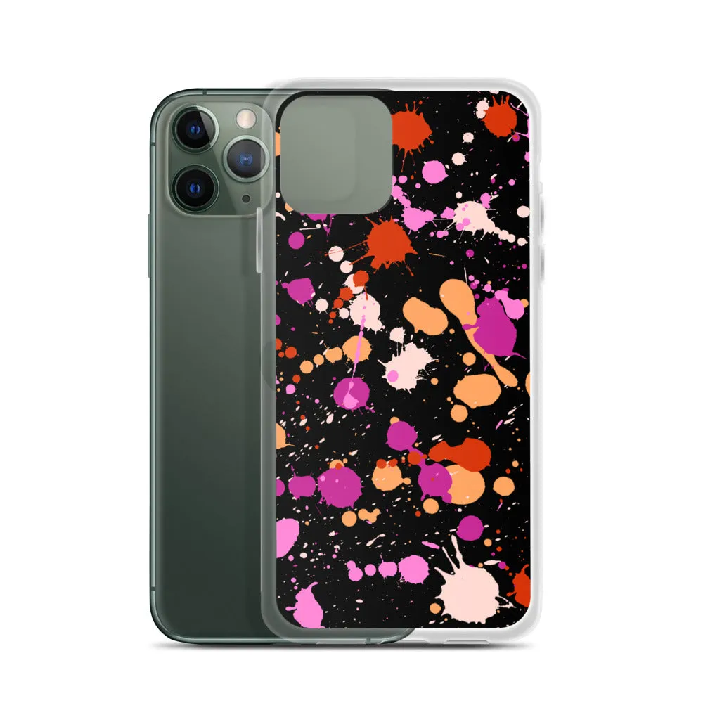 Lesbian Paint Splash iPhone Case