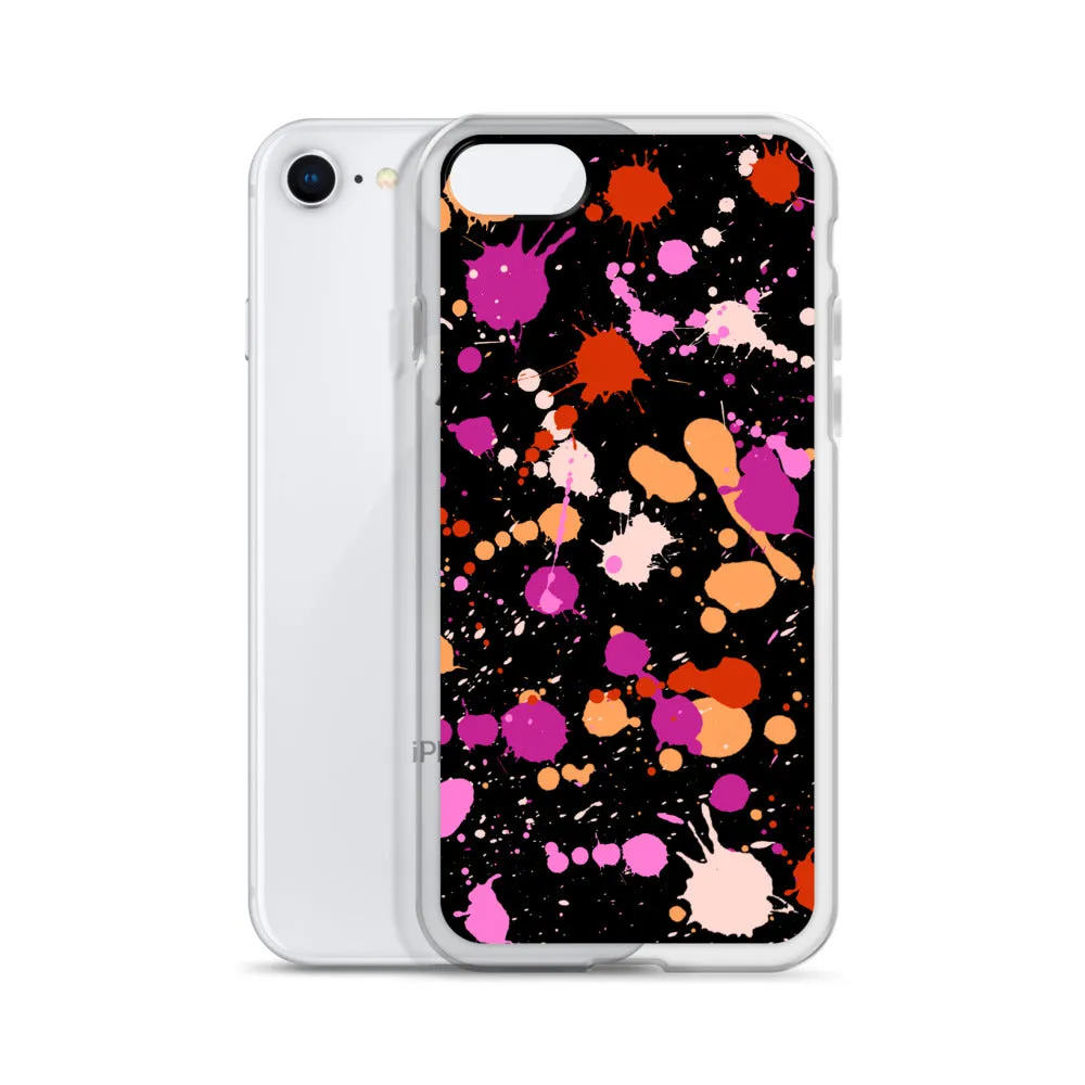 Lesbian Paint Splash iPhone Case