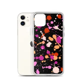 Lesbian Paint Splash iPhone Case