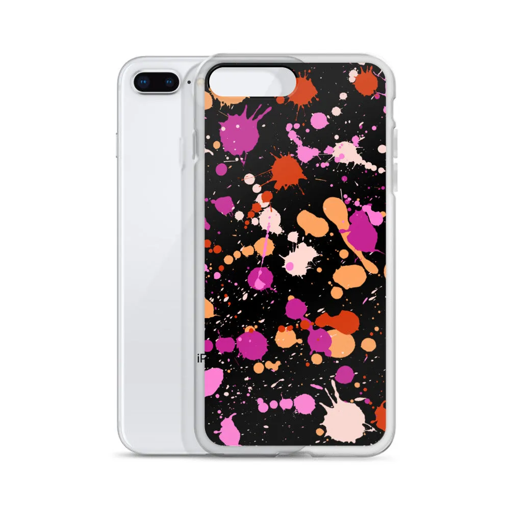 Lesbian Paint Splash iPhone Case