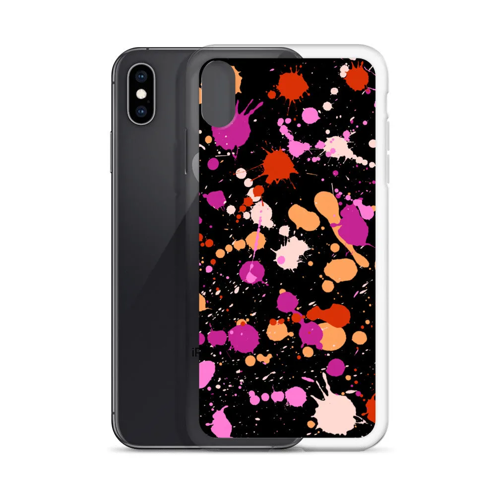 Lesbian Paint Splash iPhone Case