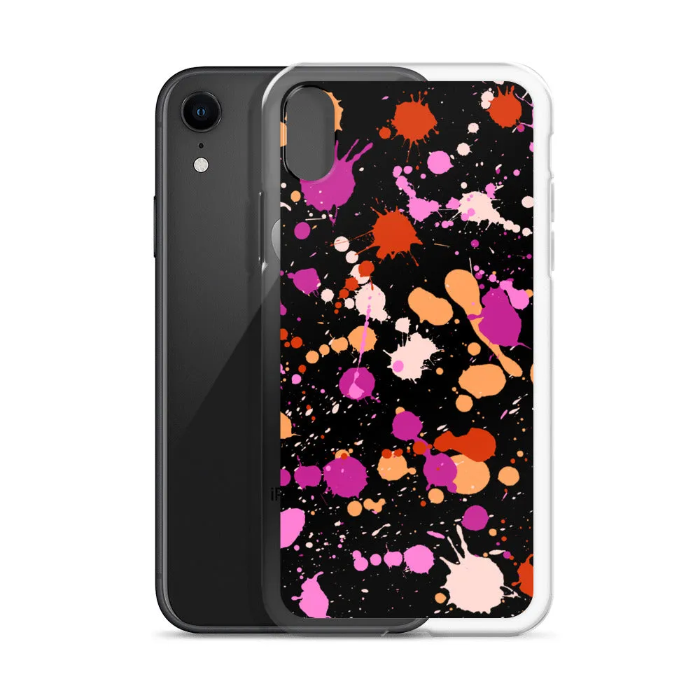 Lesbian Paint Splash iPhone Case