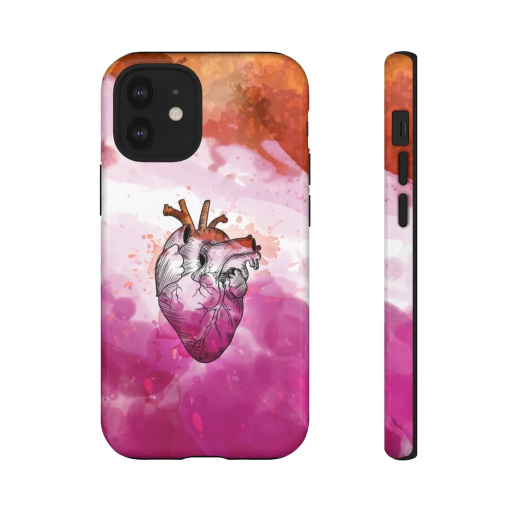 Lesbian Proud at Heart Phone Case for Apple & Samsung