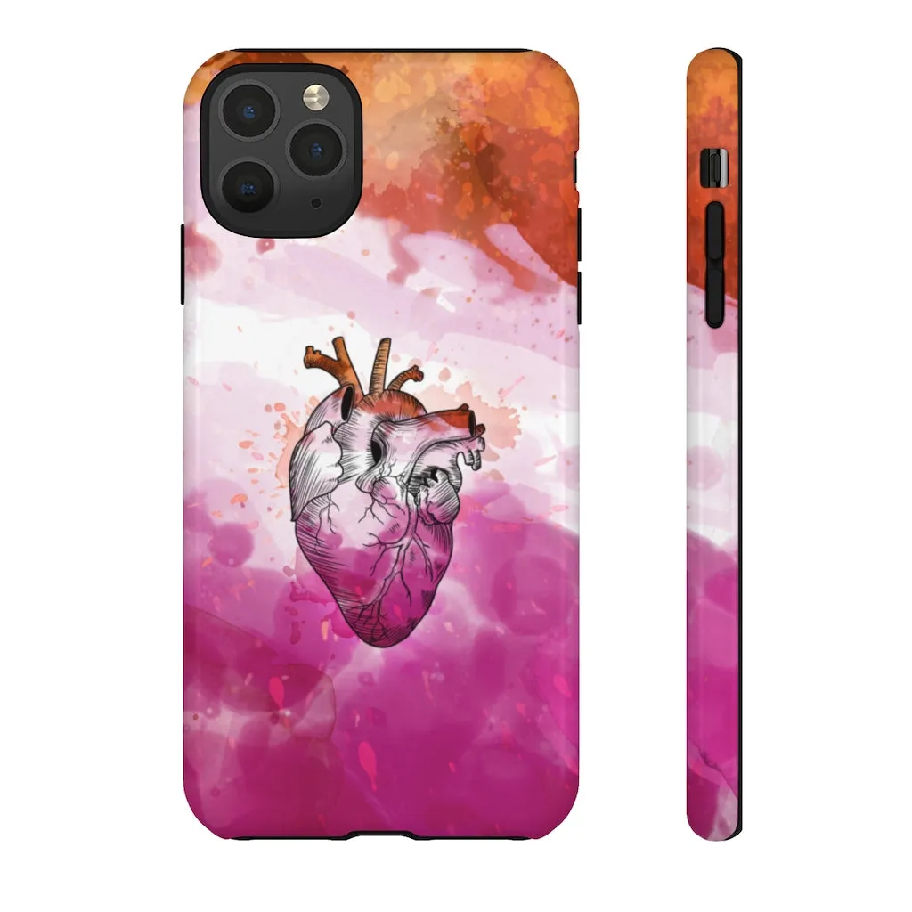 Lesbian Proud at Heart Phone Case for Apple & Samsung