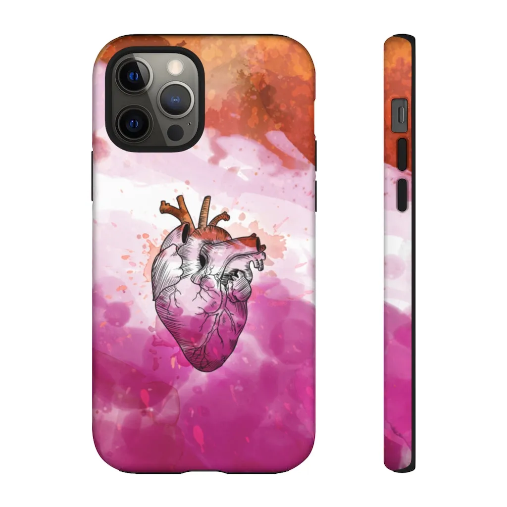 Lesbian Proud at Heart Phone Case for Apple & Samsung