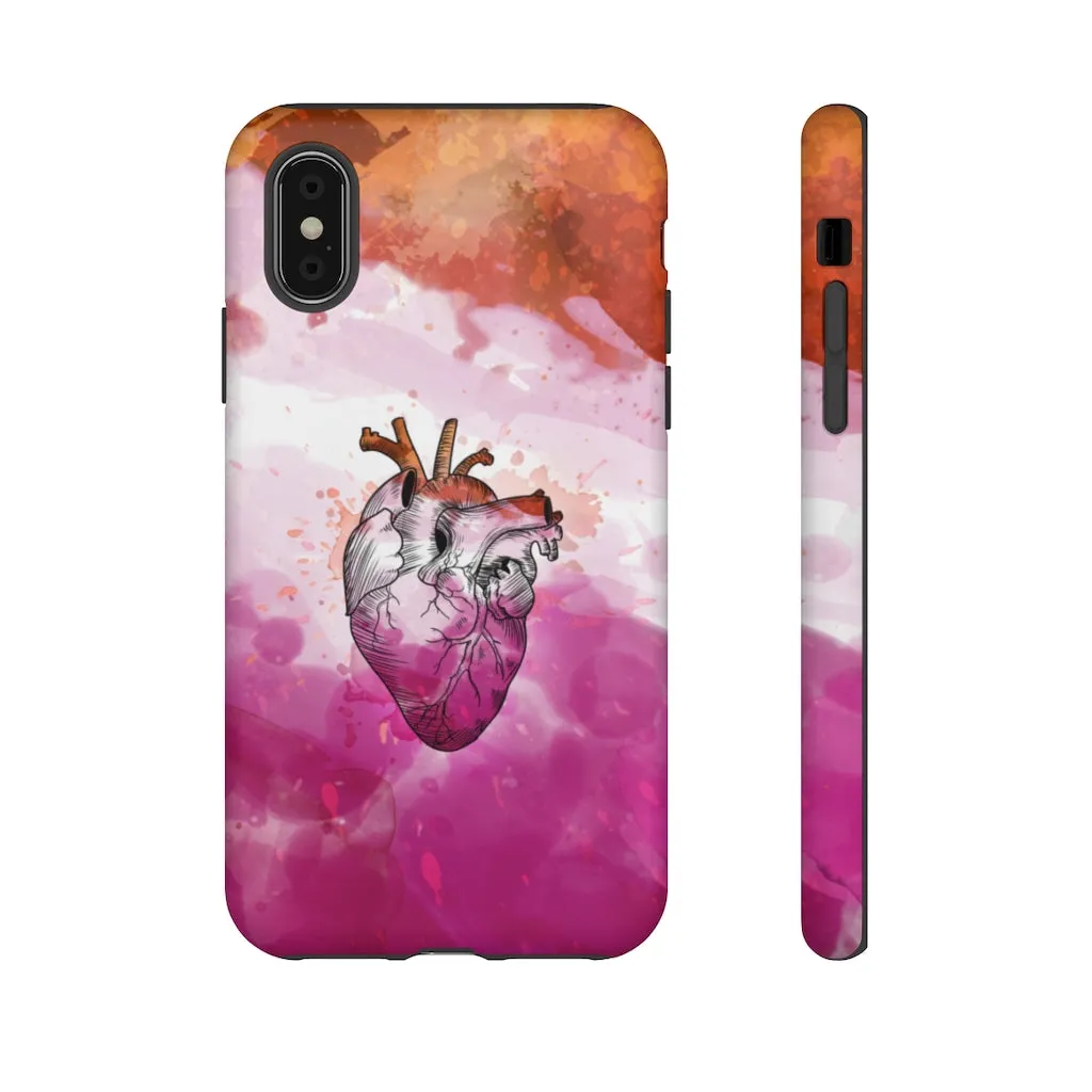 Lesbian Proud at Heart Phone Case for Apple & Samsung