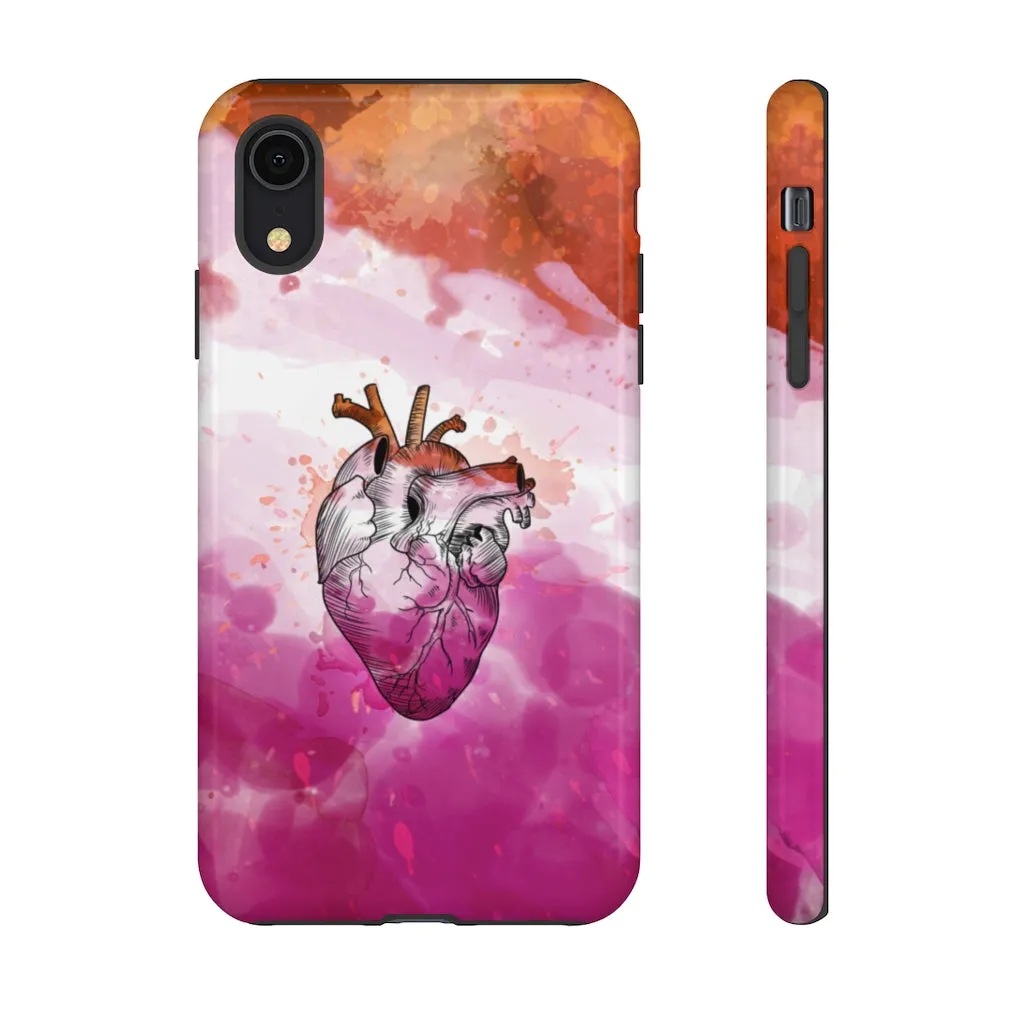 Lesbian Proud at Heart Phone Case for Apple & Samsung