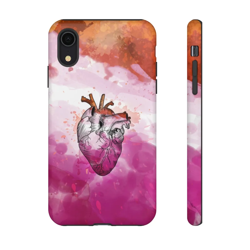 Lesbian Proud at Heart Phone Case for Apple & Samsung