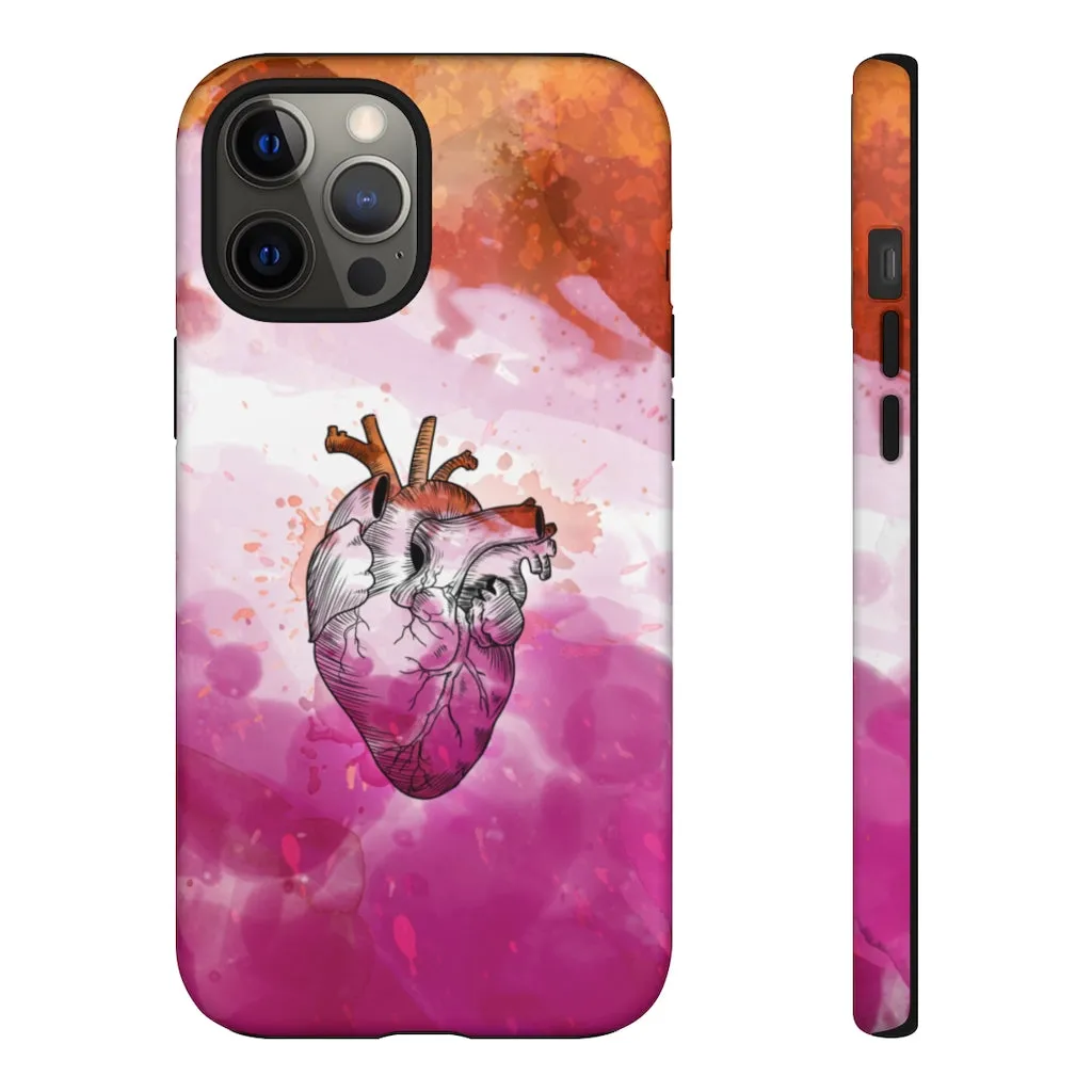 Lesbian Proud at Heart Phone Case for Apple & Samsung