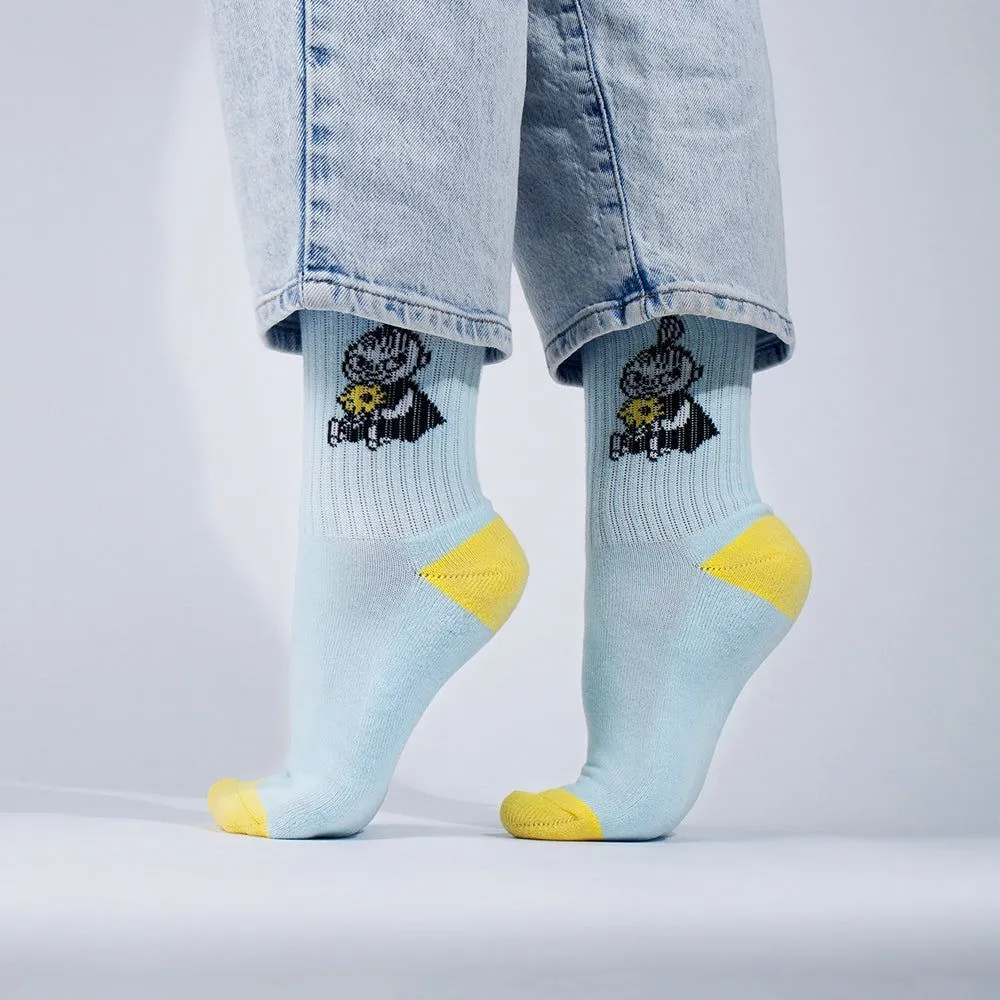 Little My Happy Retro Socks Light Blue 36-42 - Nordicbuddies