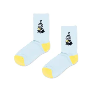 Little My Happy Retro Socks Light Blue 36-42 - Nordicbuddies