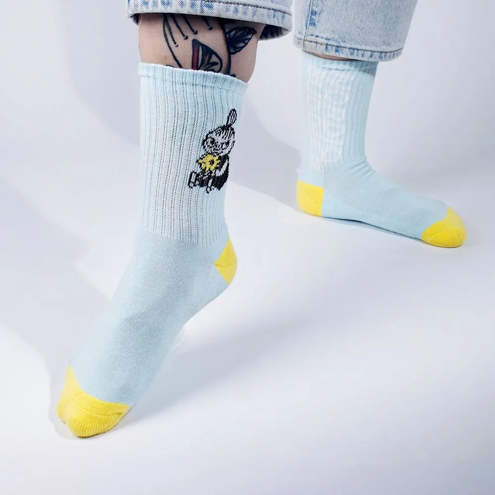 Little My Happy Retro Socks Light Blue 36-42 - Nordicbuddies