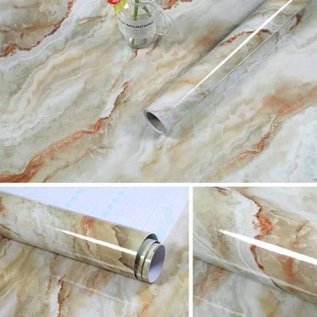 Marble Kitchen Benchtop Countertops Vinyl Self Adhesive Contact Paper