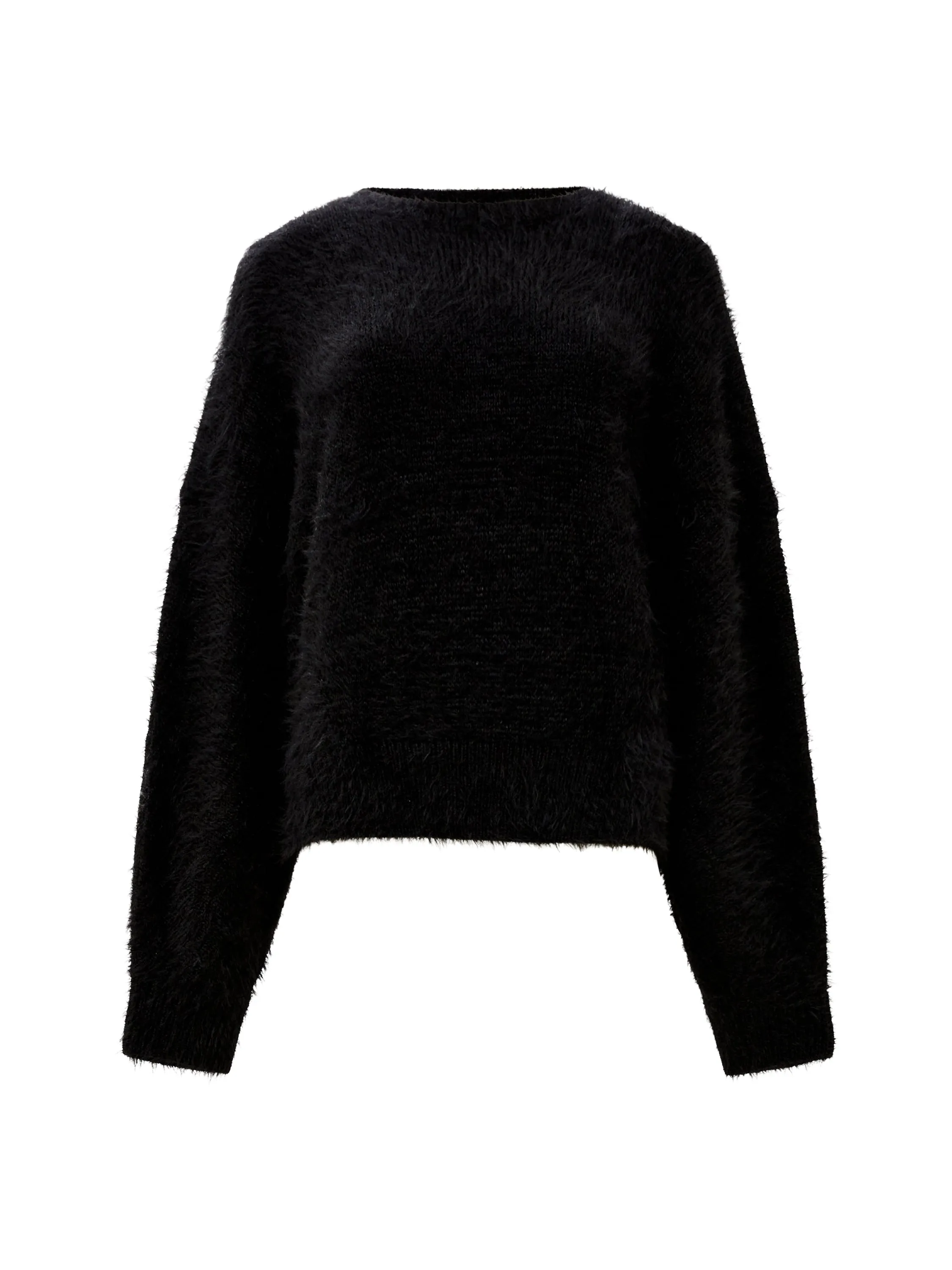 Meena Fluffy Boat Neck Sweater