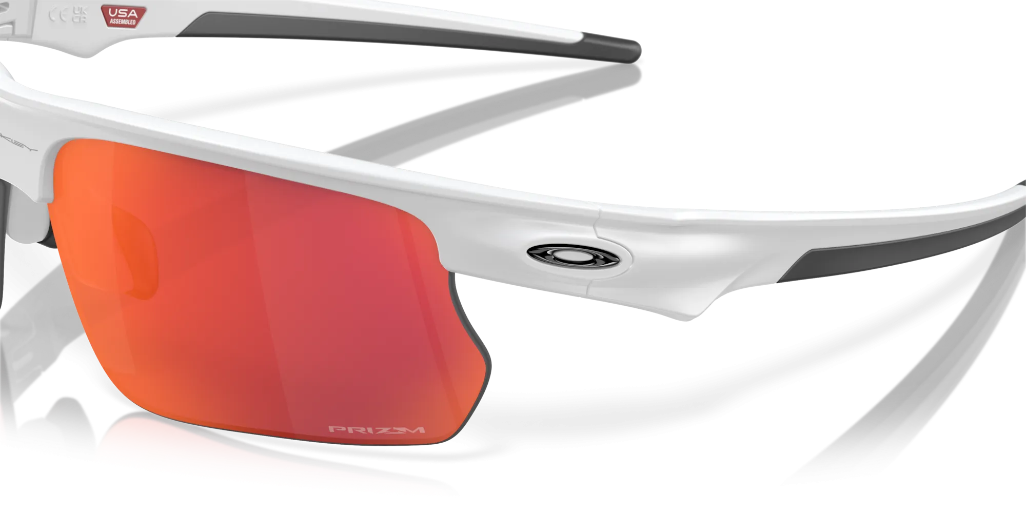 Oakley Bisaphera Matte White Prizm Field Lenses