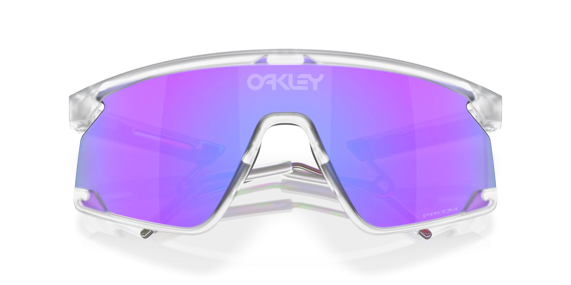 Oakley BXTR Prizm Violet Lenses Matte Clear Frame