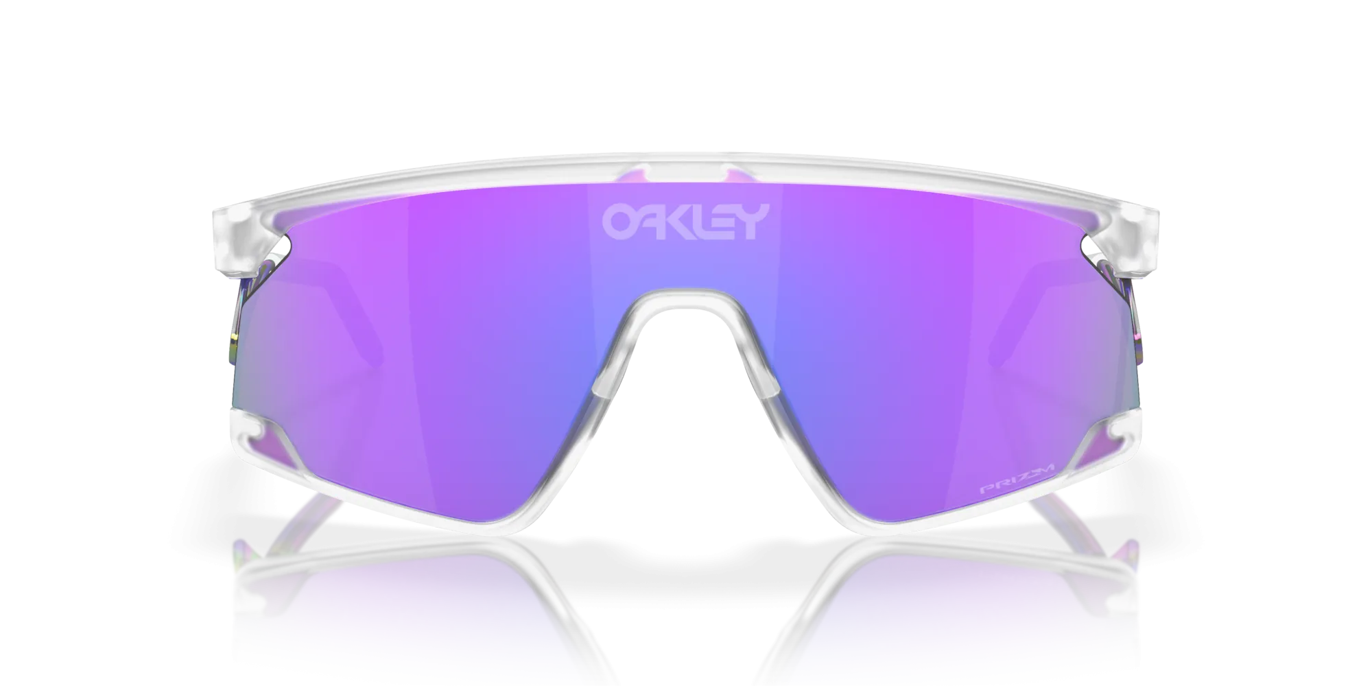 Oakley BXTR Prizm Violet Lenses Matte Clear Frame