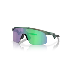 Oakley Resistor Prizm Jade Lenses Matte Silver/Green Colorshift Frame - (Youth Fit)