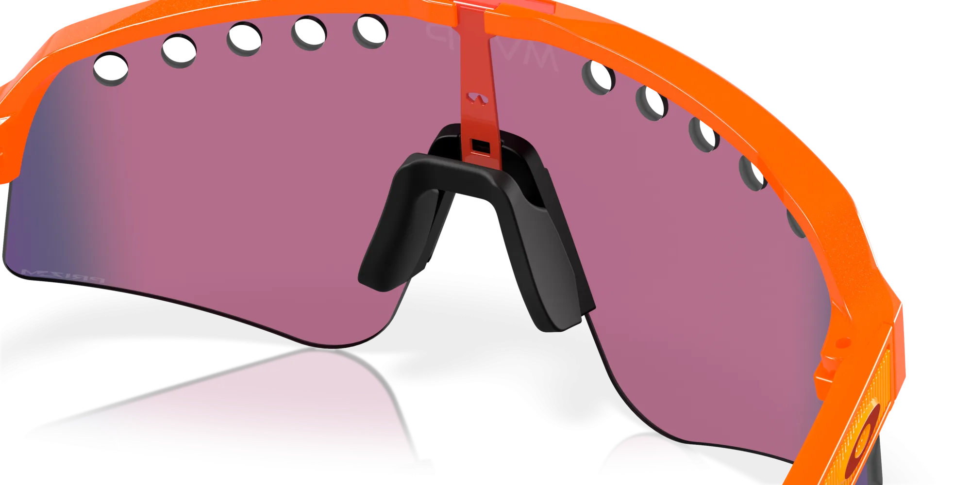 Oakley Sutro Lite Sweep MVDP Prizm Road Lenses Orange Sparkle Frame