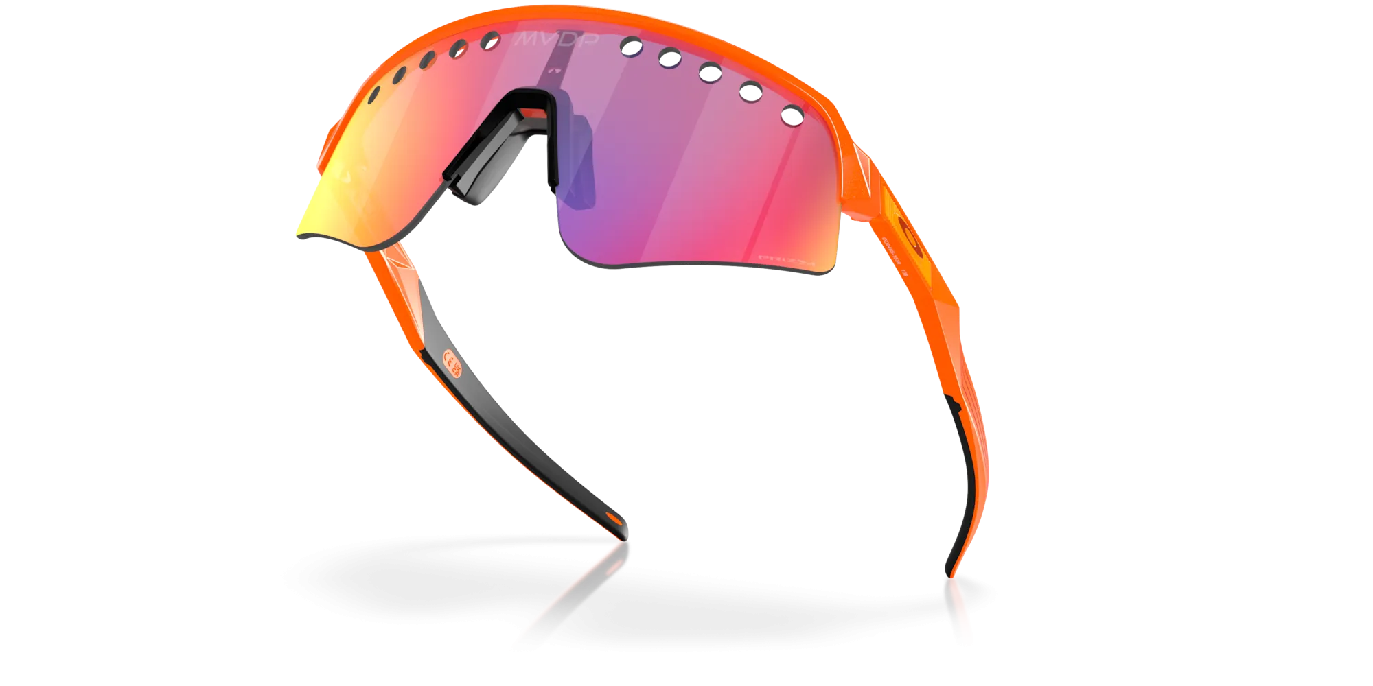 Oakley Sutro Lite Sweep MVDP Prizm Road Lenses Orange Sparkle Frame