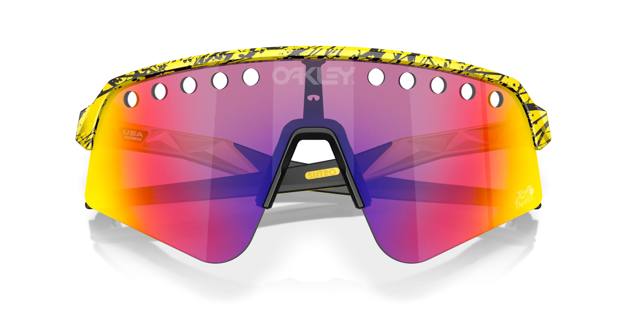 Oakley Sutro Lite Sweep Prizm Road Lenses TDF Splatter Frame