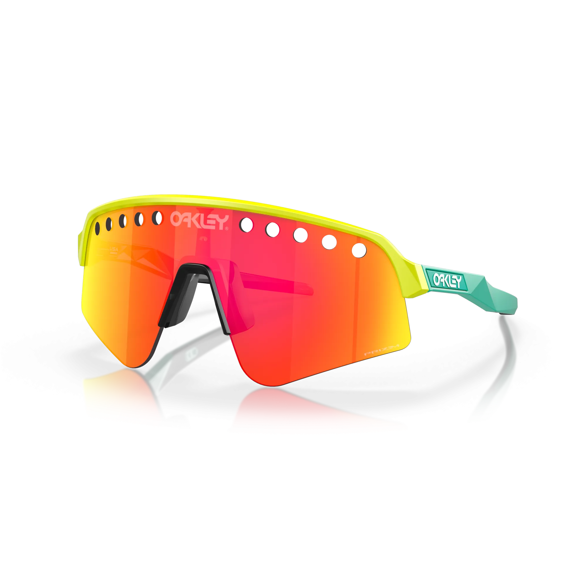 Oakley Sutro Lite Sweep Prizm Ruby Lenses Tennis Ball Yellow Frame