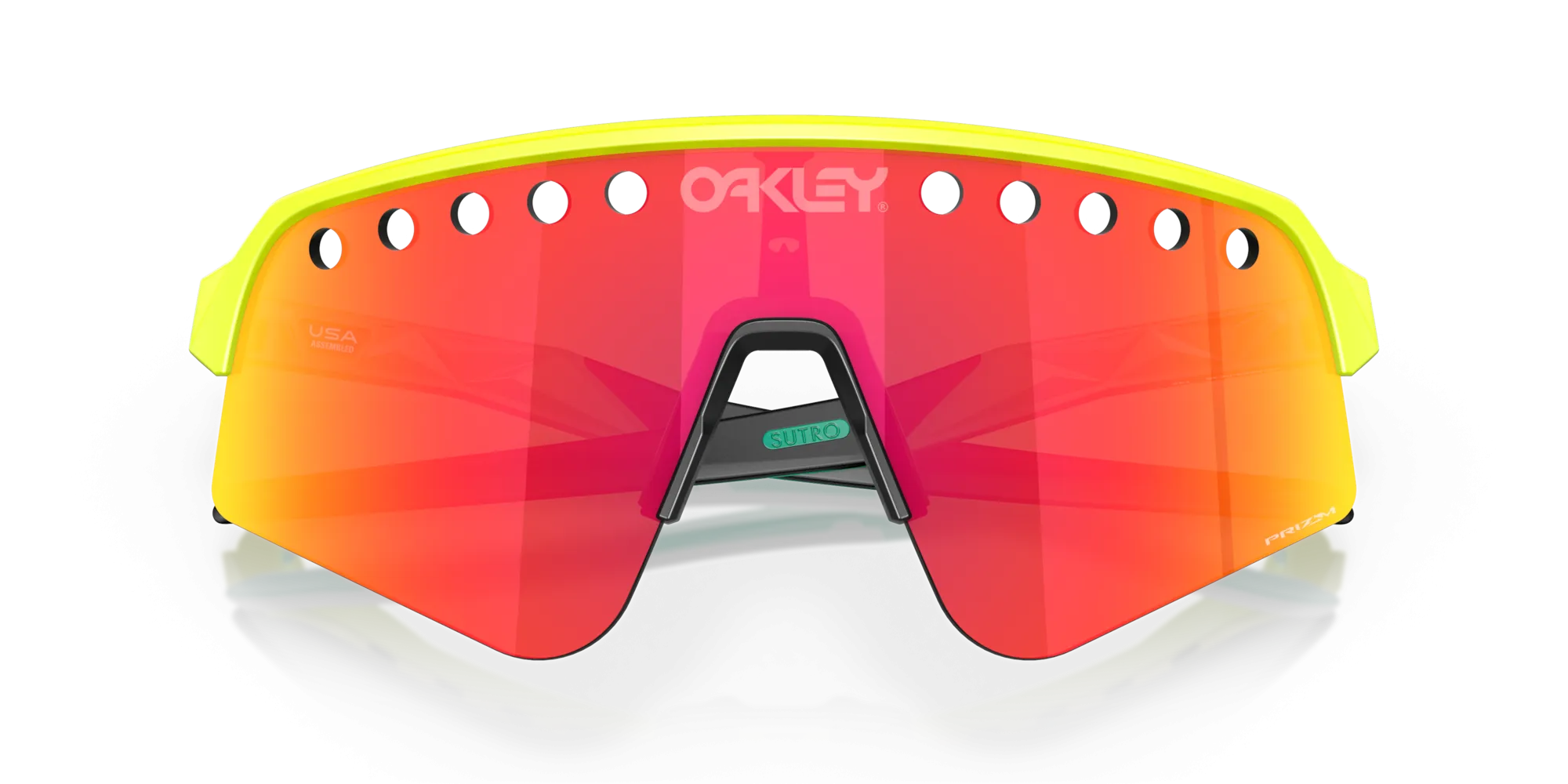 Oakley Sutro Lite Sweep Prizm Ruby Lenses Tennis Ball Yellow Frame