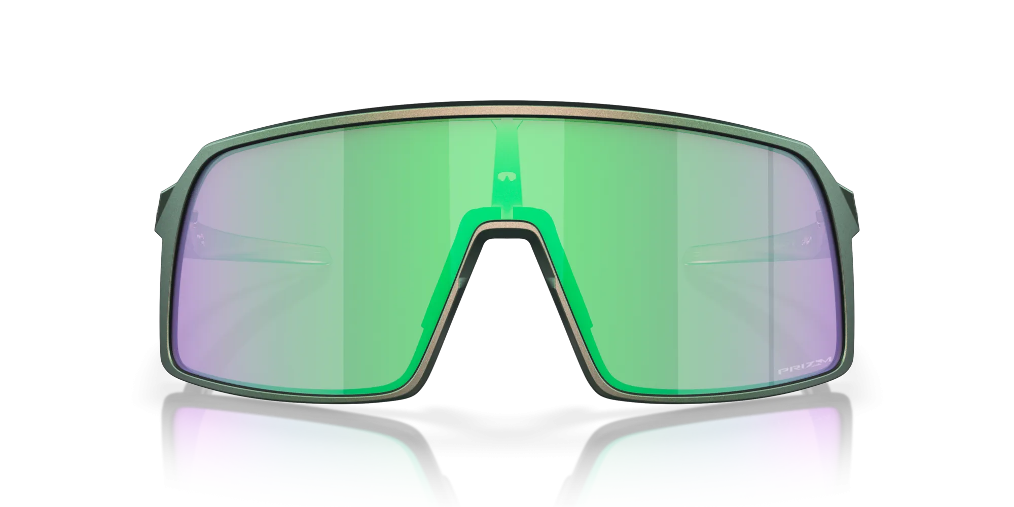 Oakley Sutro Prizm Road Jade Lenses Matte Silver Green Colorshift Frame