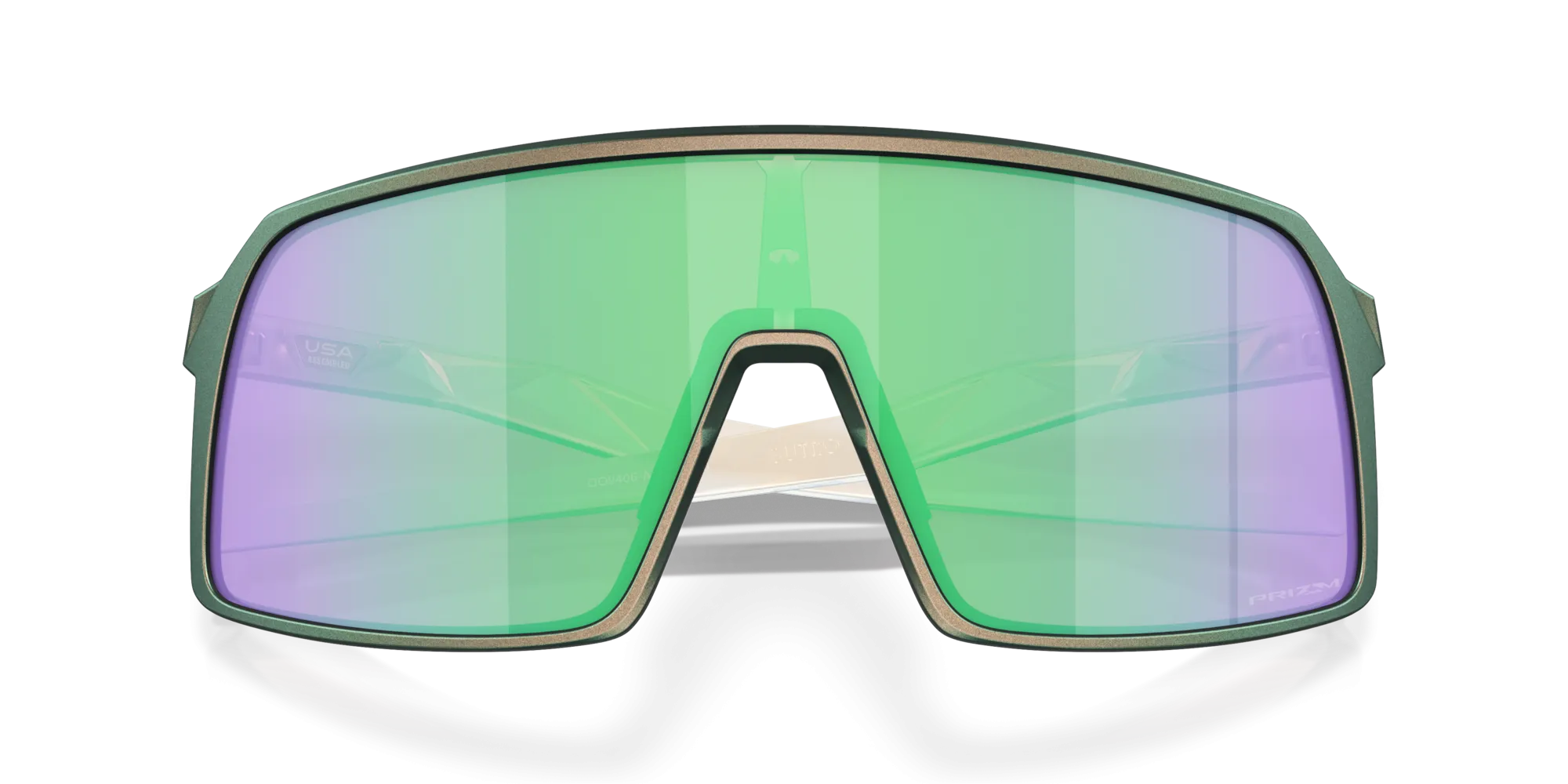 Oakley Sutro Prizm Road Jade Lenses Matte Silver Green Colorshift Frame