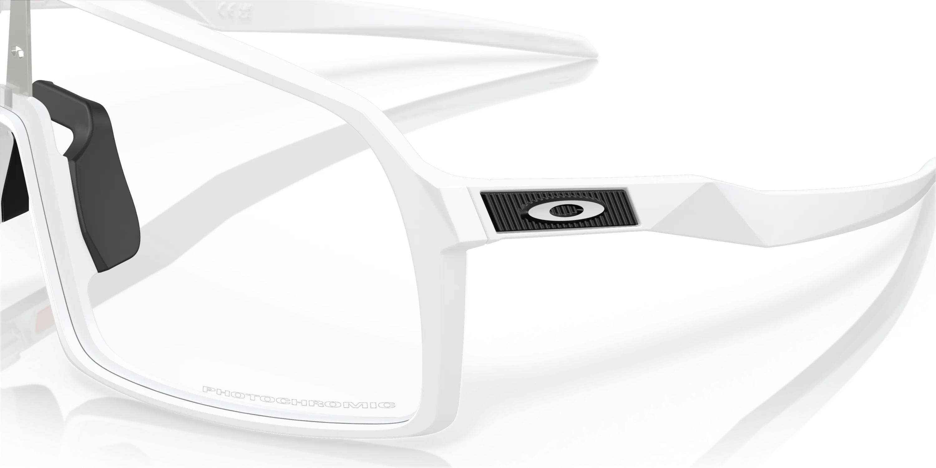 Oakley Sutro White Matte Frame Clear To Black Iridium Photochromic Lenses