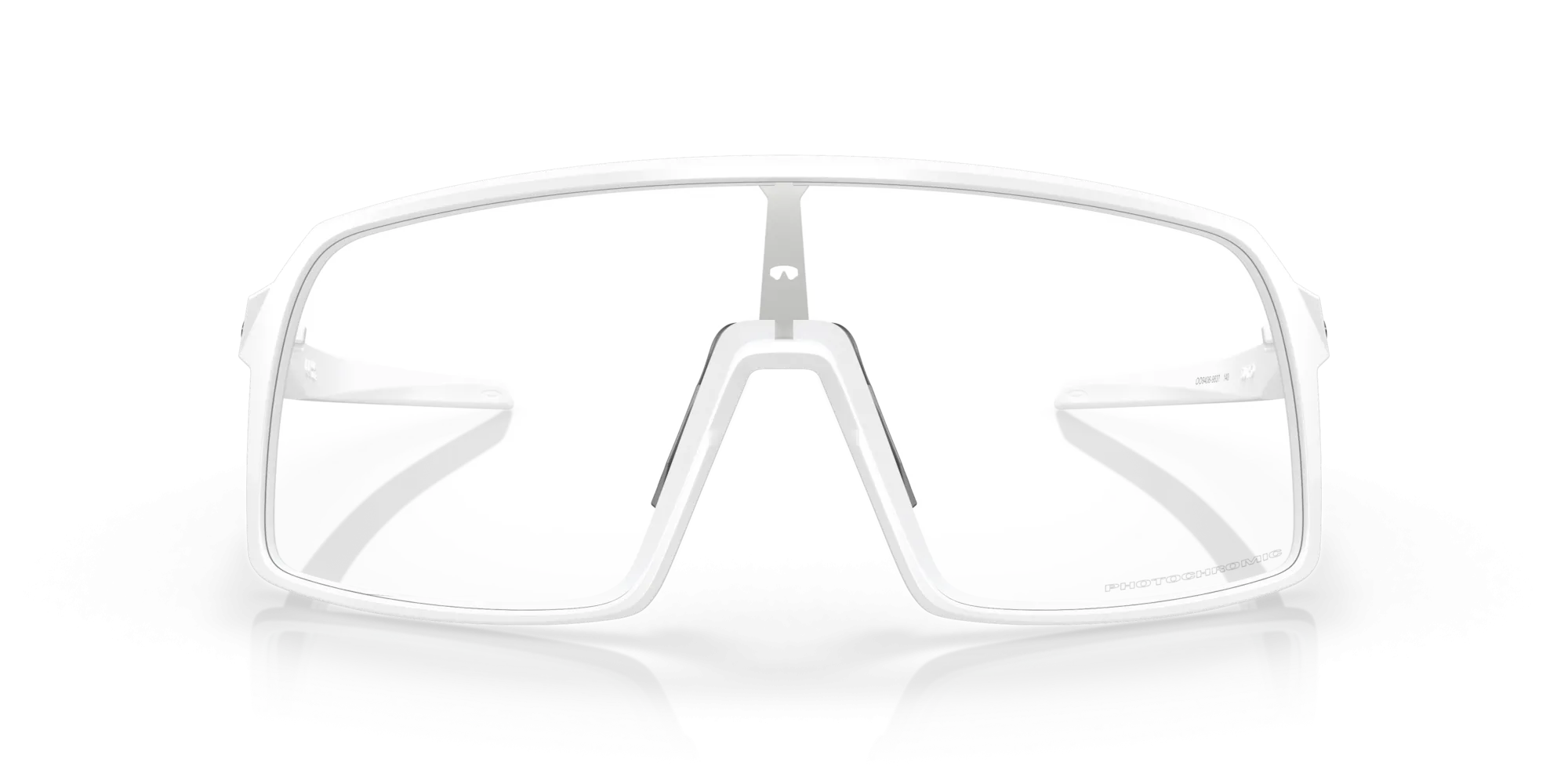 Oakley Sutro White Matte Frame Clear To Black Iridium Photochromic Lenses