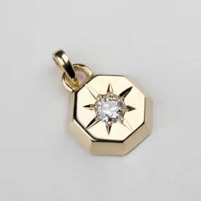 Octagon Diamond Star Pendant