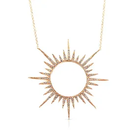 OPEN SUN DIAMOND NECKLACE