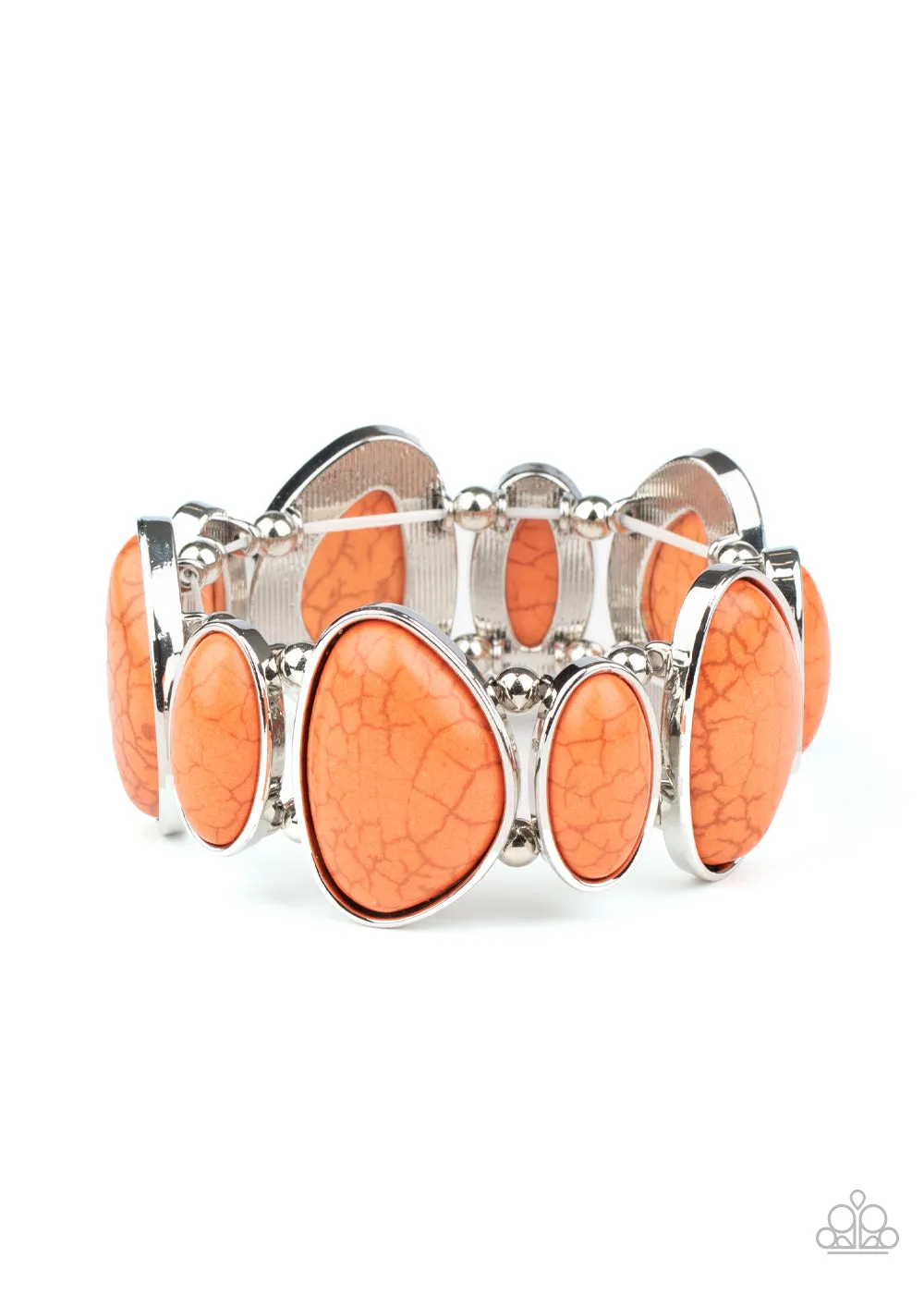 Paparazzi Bracelet ~ Feel At HOMESTEAD - Orange Bracelet