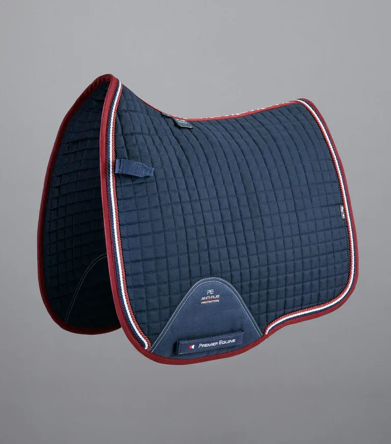 PEI Close Contact Euro Cotton Dressage Pad (Navy)