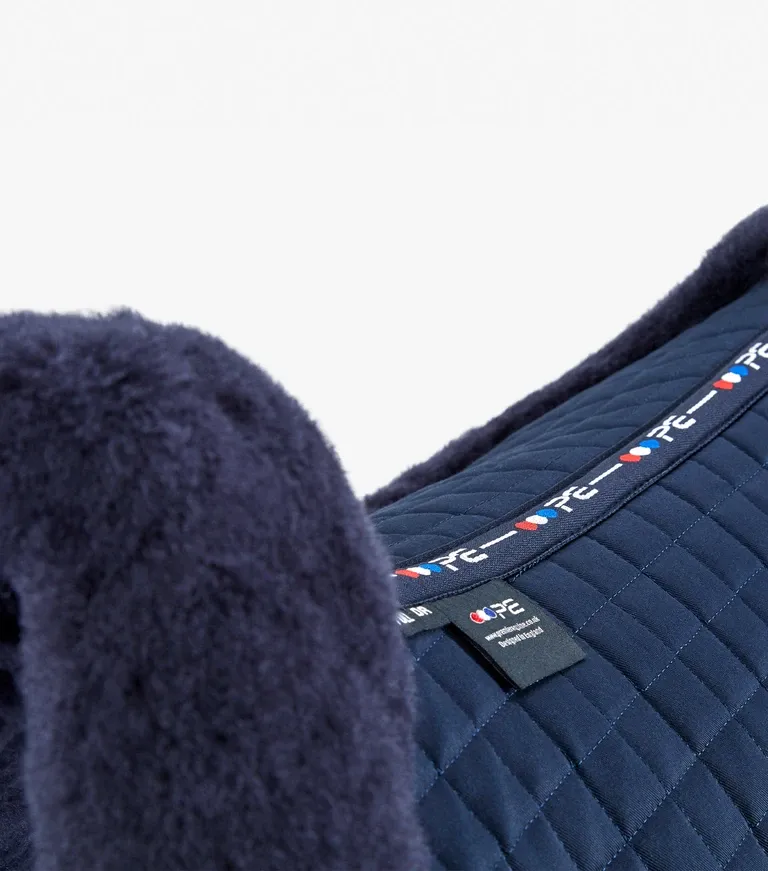 PEI Close Contact Merino Wool Dressage Pad (Navy/Navy)