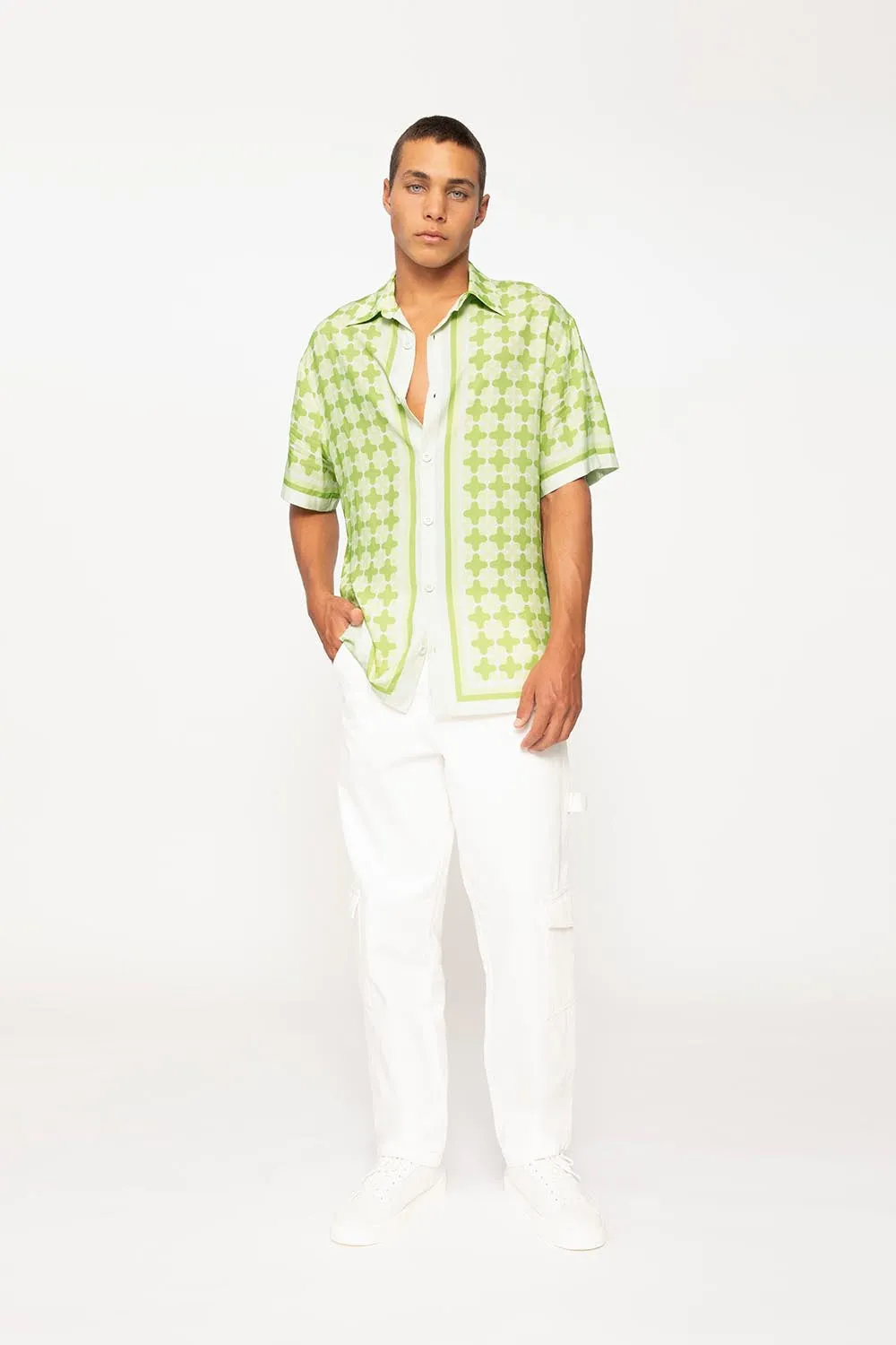 Romeo Sun Shirt - Pistachio Ivory