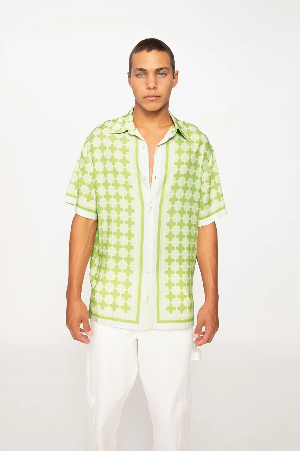 Romeo Sun Shirt - Pistachio Ivory