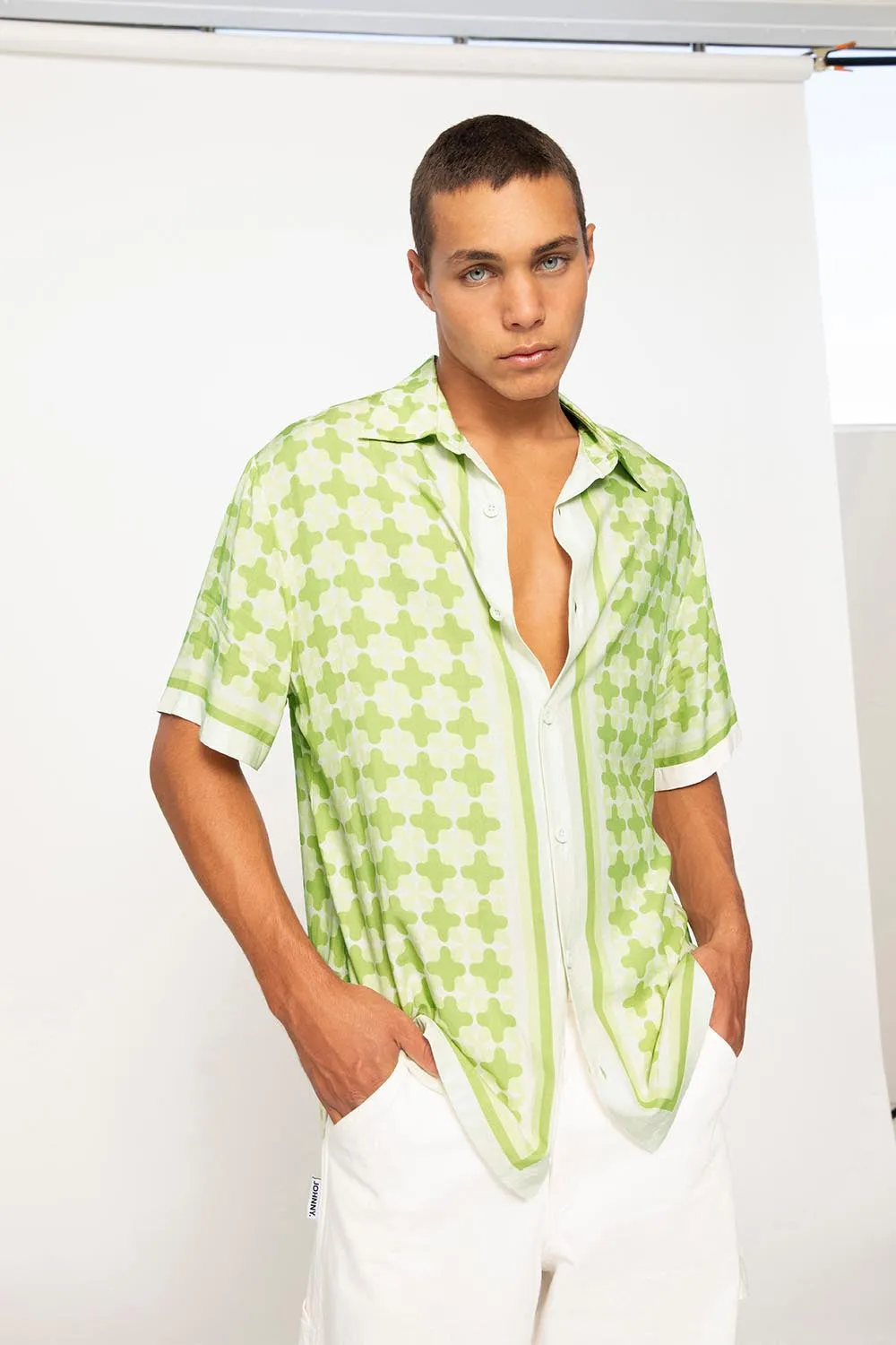 Romeo Sun Shirt - Pistachio Ivory