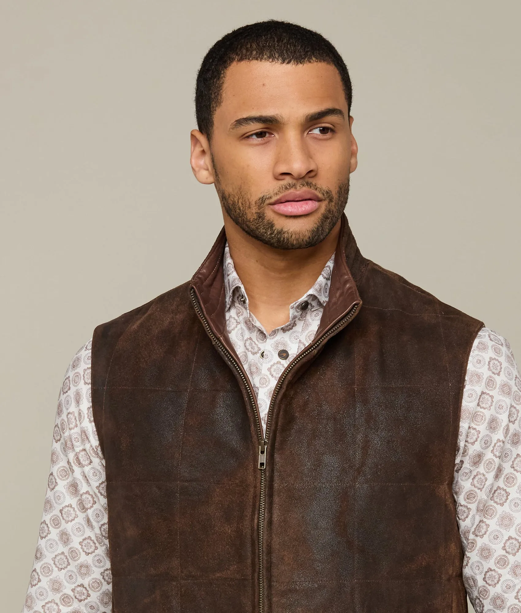 Rugged Quilted Vest :: Cigar