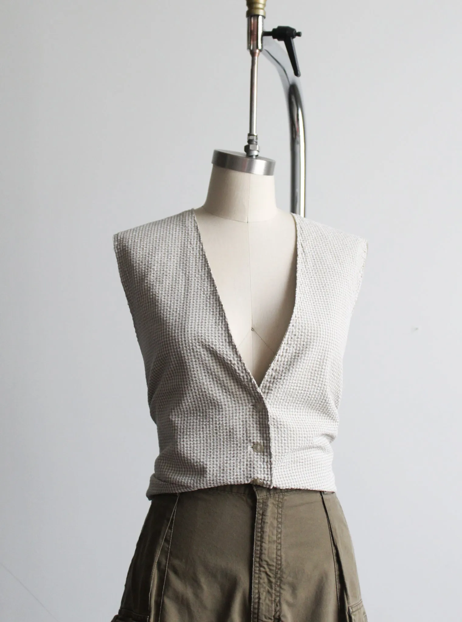 sagebrush gingham vest